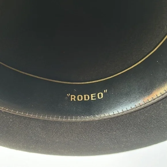 Vintage RESISTOL Quarter Horse Rodeo Black Cowboy Hat